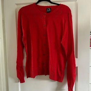 Hello Kitty red cardigan size 18
